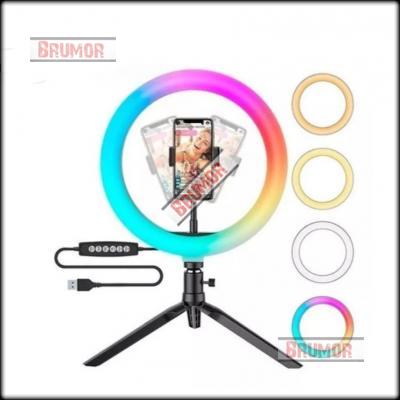 Aro de Luz RGB (45 cm) + Tripode para selfie - XavierVentas